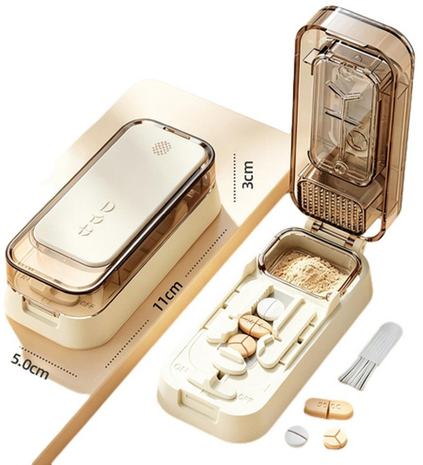 多功能切藥器 磨藥器 便攜分割器, 1個