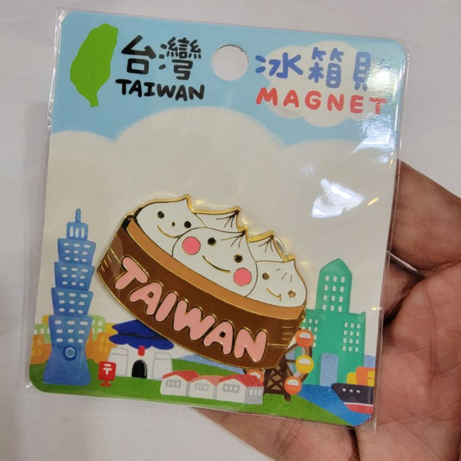 佳樺 台灣小籠包造型冰箱貼, MIT小籠包磁鐵粉(遇缺貨直接另色替代), MIT小籠包磁鐵粉