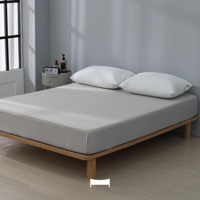 Urban Nest 3M Scotchgard Advanta 防水防蟎透氣床包式保潔墊 (MIT台灣製 淺灰 雙人加大6x6.2)