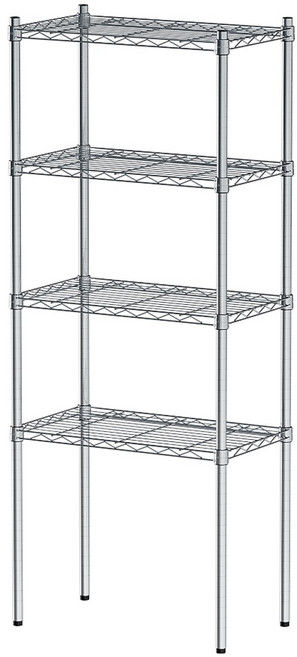 比架王 輕型 60x35x150公分 四層波浪架, 電鍍, 1個