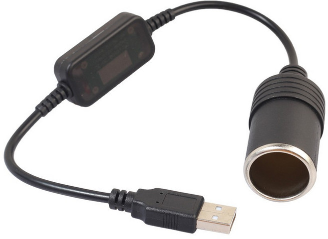 USB轉12V點菸器 轉接頭, 1個, USB轉12V, 1口