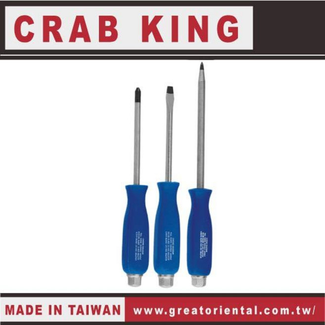 CRAB KING 貫通專利起子, 1個, 貫通專利起子4" 100mm一字
