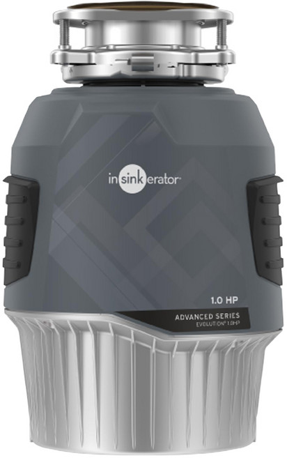 Insinkerator 廚下型鐵胃廚餘機 美國原裝進口 快速處理廚餘, 1個, advanced 1hp Excel升級,升級無線開關+含安裝(兩年保固), 灰色