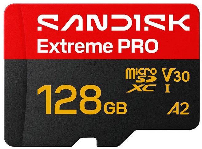 SANDISK Extreme PRO microSDXC U3 A2 V30 5K 高速 記憶卡, 1個, 128GB