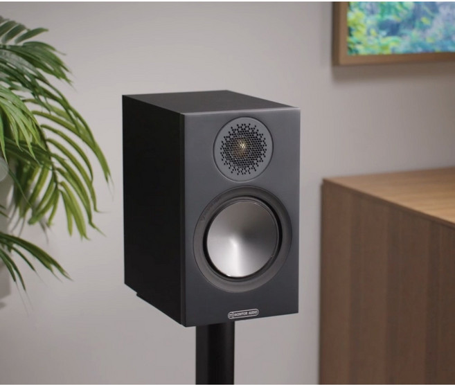 MONITOR AUDIO Bronze 50 書架型喇叭 霧灰木紋, 黑色, Bronze 50(6G)