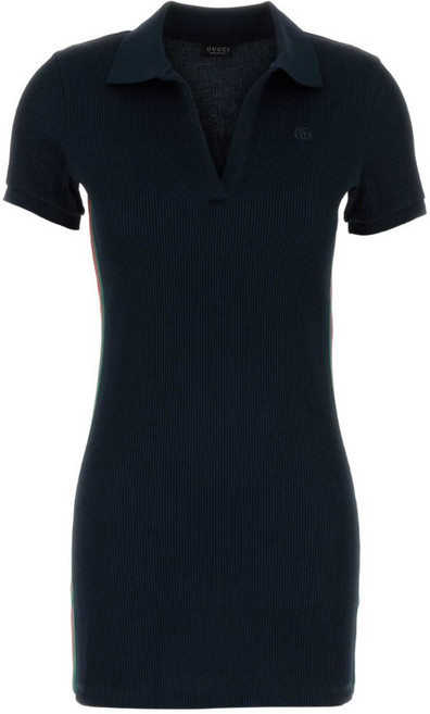 구찌 ribbed-knit mini dress