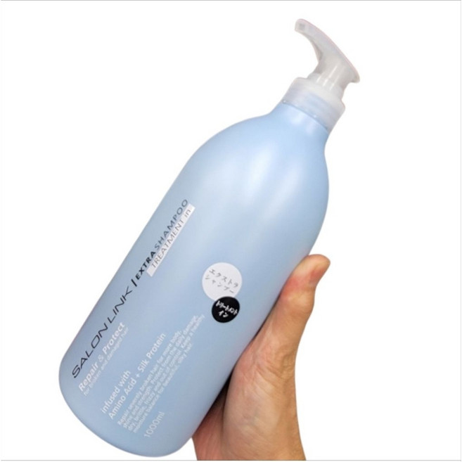 SALON LINK EXTRA SHAMPOO 沙龍級洗髮乳 日本原裝進口 1000ml, 1個, 1000ml藍花香BA-14日本熊野髮精