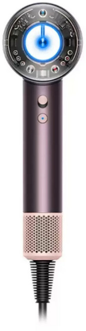 吹風機無葉空心藍光負離子吹風筒電動變頻大風量冷熱風, 單風嘴, D16b晶耀紫