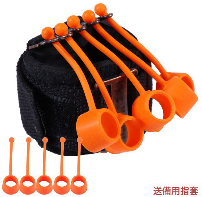 手指屈伸訓練器矽膠伸指力器鍛鍊拉力器握力器握力球康復訓練器材, 1個, 75磅