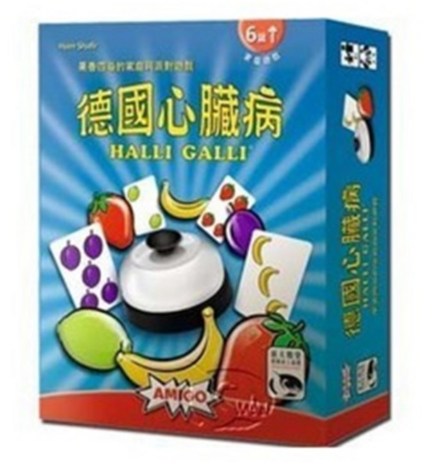AMIGO 德國心臟病 眼花手亂版 Halli Galli 益智桌遊, 1個, 德國心臟病 眼花手亂版,不需牌套