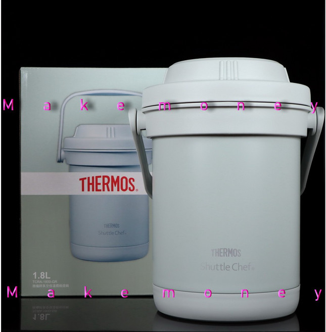 Thermos 膳魔師 不銹鋼真空燜燒提鍋 1.8L, TCRA-1800-GR, 1個