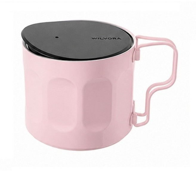 PILMOA E500MU 304不鏽鋼雙層保溫保冰杯 500ml 露營咖啡杯, 粉色, 1個
