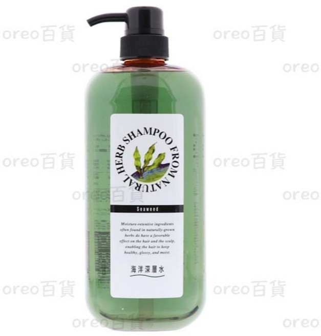 日本製【JUN COSMETIC】海洋深層水洗髮精 1000ml, 海藻護色, 1個