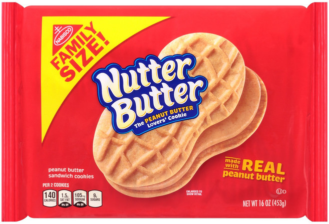 NABISCO 家庭號花生醬夾心餅乾, 1袋, 453g