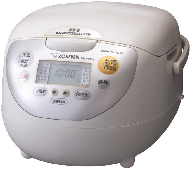 【象印 ZOJIRUSHI】日本製 10人份 IH微電腦電子鍋 NH-VCF18, 淺灰色
