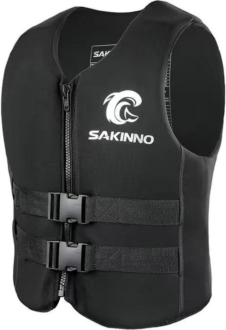SAKINNO 救生衣背心, 黑色【超強浮力 親測有效】,XS【6-10歲】兒童款