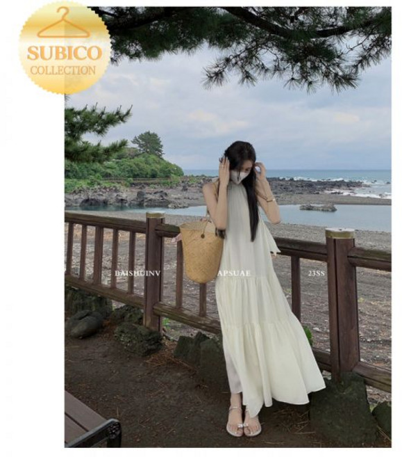 수지 옷 미연 원피스 끈나시 뷔스티에 안유진 여름 쉬폰 휴양지 천우희 아일렛 기은세