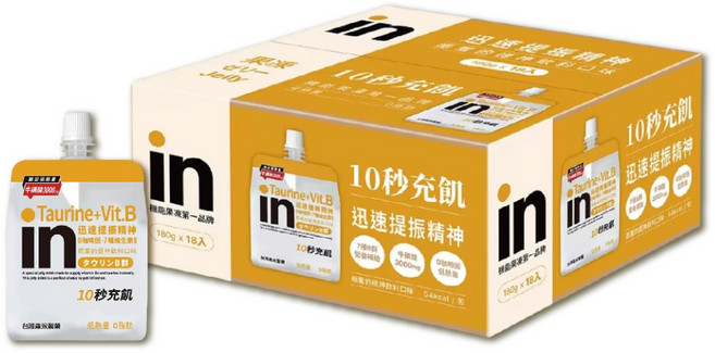 森永in機能果凍 提神, 180g, 18個裝