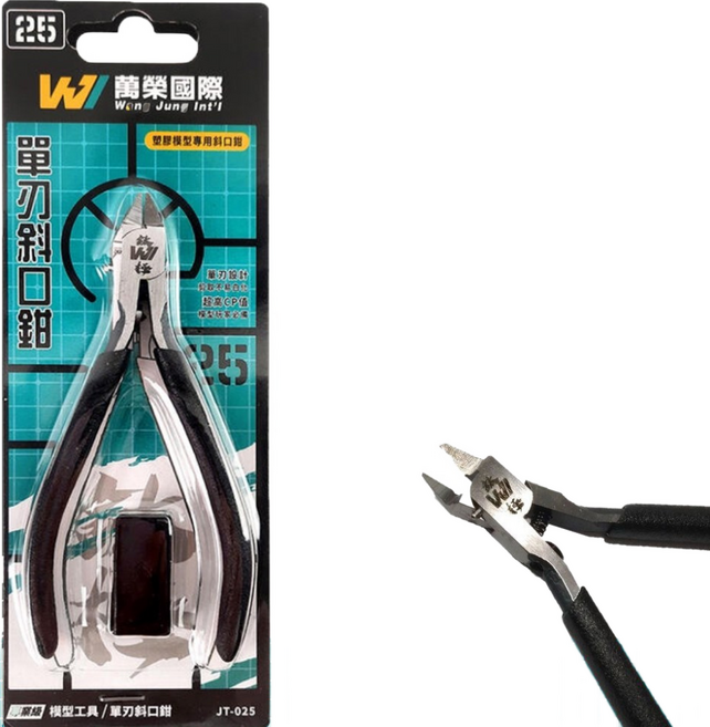 台灣製造 鈦極 JT025 模型專用單刃斜口鉗 修剪湯口 超薄刃, 1個