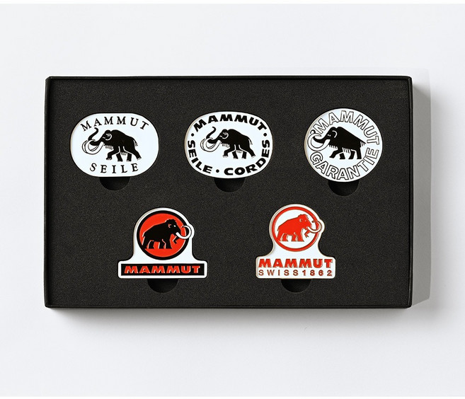 【長毛象 Mammut】磁鐵徽章 160週年紀念磁鐵禮盒 磁鐵胸扣 磁吸式 胸章 吊飾 登山背包裝飾 M6100026, 1個