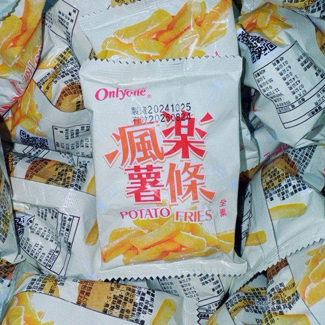OnlyOne 瘋樂薯條/地瓜條 全素 餅乾 零食, 1個, 瘋樂薯條