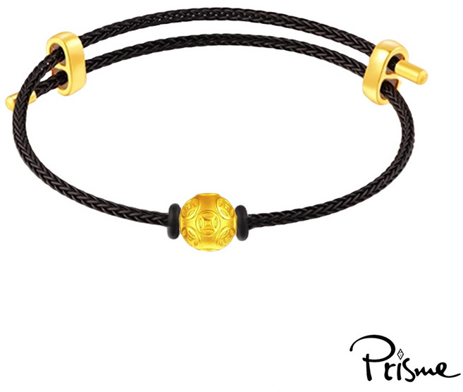 Prisme Gold 男士黃金手環 (金重約0.08錢)