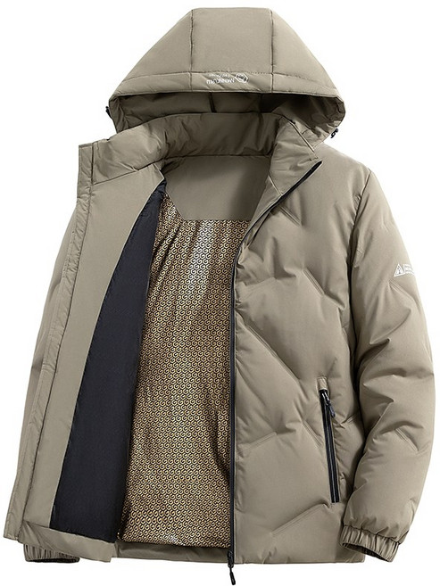 MEN'S CLAN 石墨烯保暖羽絨服 冬季加厚連帽外套 防風輕盈高蓬鬆