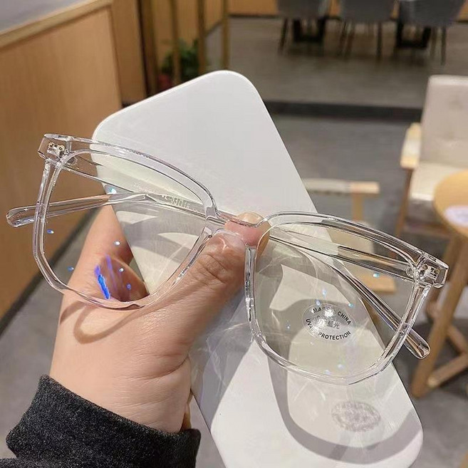 時尚粗框眼鏡 造型鏡框 藍光UV400防護 透明框 男女適用 CC161
