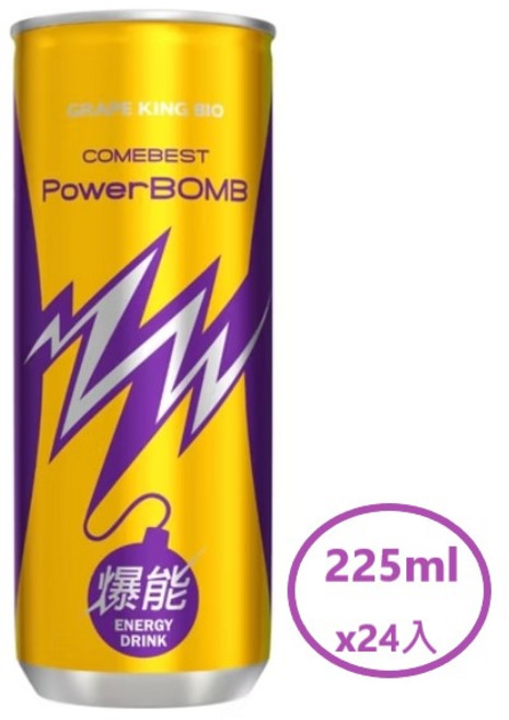 COMEBEST PowerBOMB 爆能能量飲料, 24, 225ml