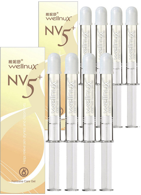 wellnux 維妮舒 NV5 舒芙蕾華凝膠 女性私密護理,滋潤保濕,平衡酸鹼值,植萃精華,2ml, 2ml, 1件