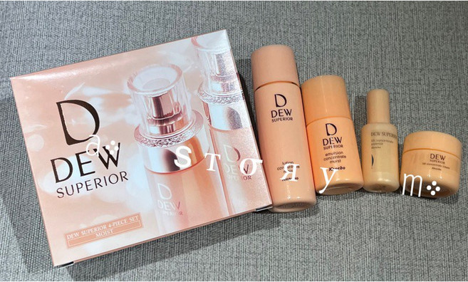 DEW 潤活精純露 化妝水 乳液 緊緻霜 4件組, 1個, 精純露-清爽40ml無標無盒27/11