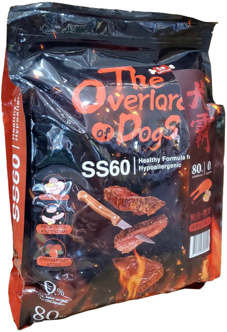 犬霸 SS60 水解蛋白無穀全齡狗飼料 羊肉+地瓜配方, 2.74kg, 1個, 鮭魚