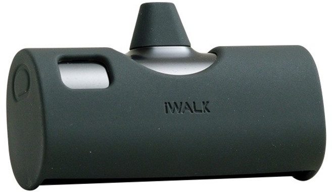 噗可 20W快充 4900mAh容量 蘋果安卓通用 附保護套, iWALK Twins雙頭口袋電源午夜黑