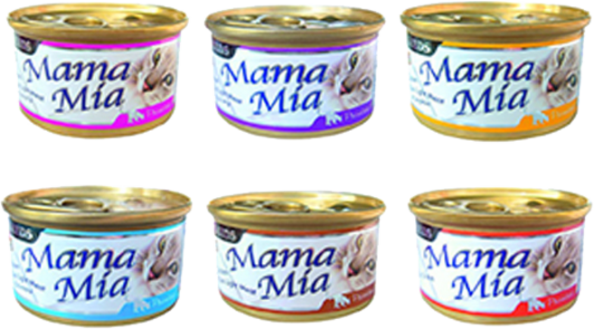 MAMAMIA 貓罐, 85g, 24罐, 雞肉+鮪魚+蝦肉