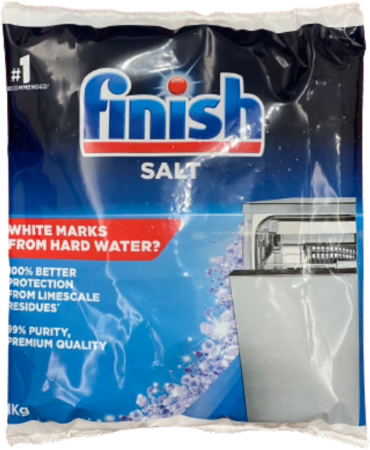 finish 洗碗機軟水鹽, 1kg, 1包