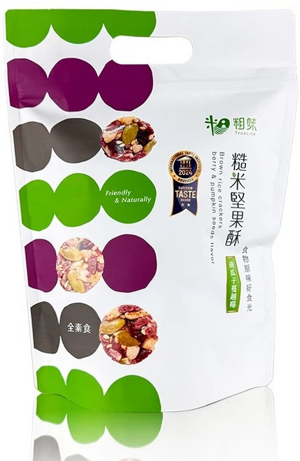 粗味 糙米堅果酥-南瓜子蔓越莓20公克 8包/袋, 1包, 160g