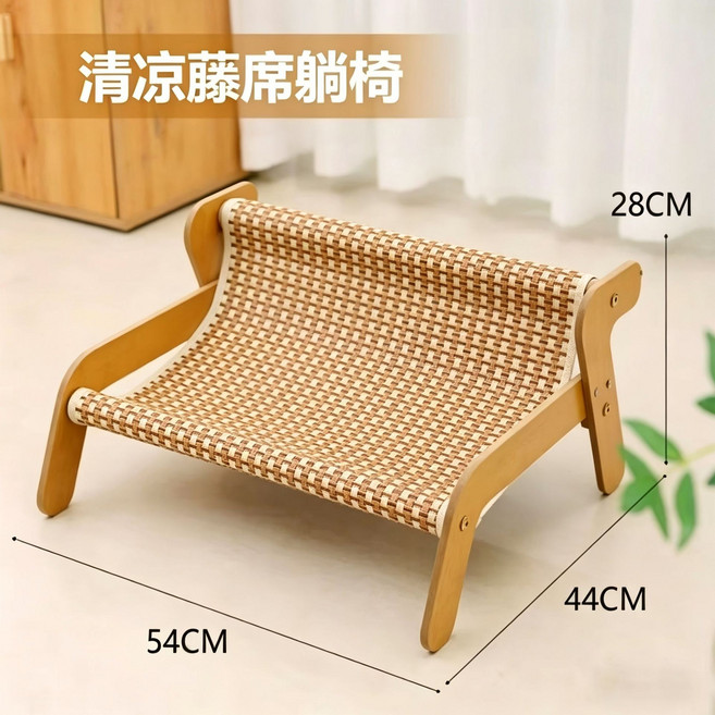貓抓板耐磨不掉屑大號貓爪板貓窩貓沙發一體傢俱保護貓咪用品, 1個, 藤席款貓抓板沙發塌【大號】:默認項