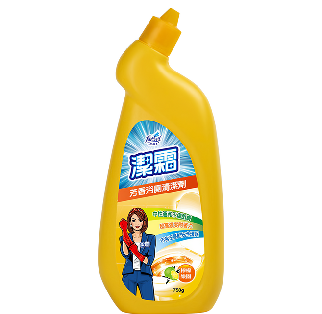 farcent 花仙子 潔霜芳香浴廁清潔劑 檸檬樂園, 750g, 1瓶