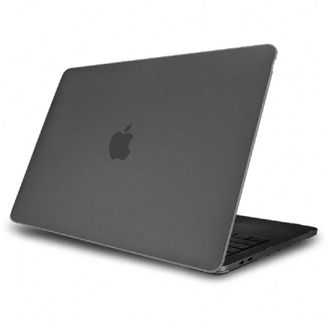 Macbook 保護殼 Air 13 裸機感 保護套 輕薄透明殼, 1個, 磨砂透黑灰,Air13.6 M2/M3/M4, 磨砂透黑灰