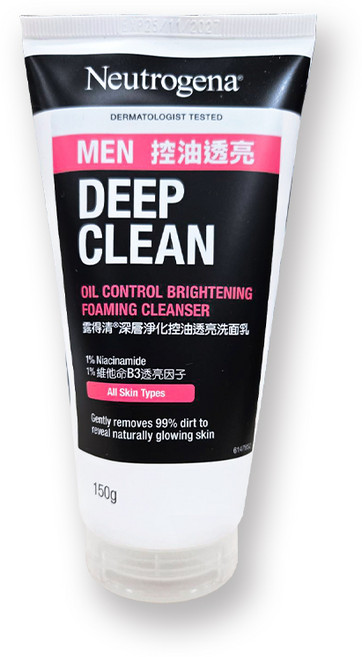 Neutrogena露得清 深層淨化控油透亮洗面乳, 1組, 1入