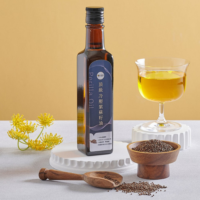 溫室好食道 頂級冷壓初榨紫蘇籽油, 1個, 250ml