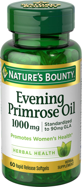 NATURE'S BOUNTY 月見草油膠囊 1000mg, 60顆, 1罐