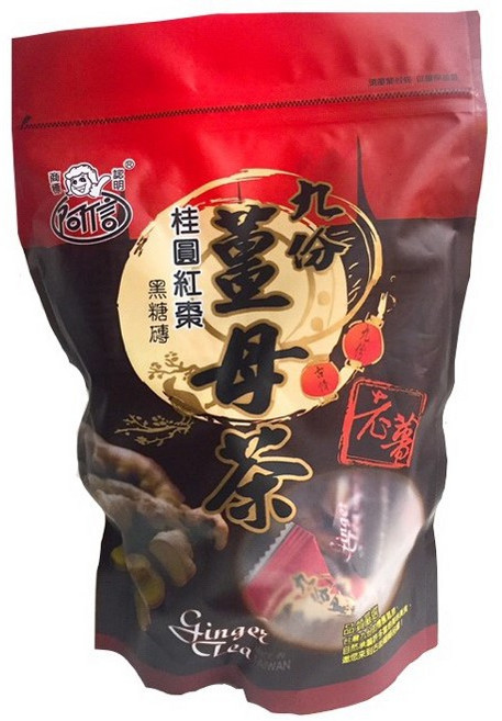 【合信蔘藥】九份阿信黑糖薑母茶 桂圓紅棗薑母茶 400克包, 1個