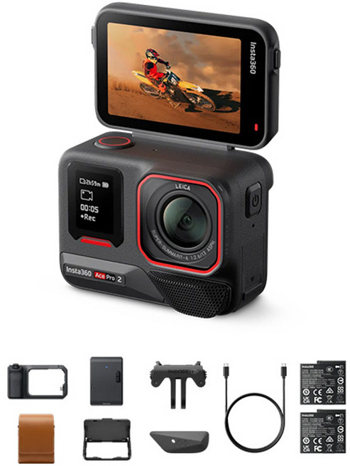 Insta360 ACE PRO 2 運動相機 公司貨, 黑色, 快照套裝(閃印套裝)