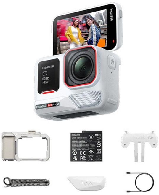 全新Insta360 Ace Pro 2運動相機-單電街拍套裝(白色機身+銀色套組)/(黑色機身+黑灰色套組)公司貨, 全新Insta360 Ace Pro 2運動相機-單電街拍套裝(白色機身+銀色套組)/公司貨, Ace Pro 2