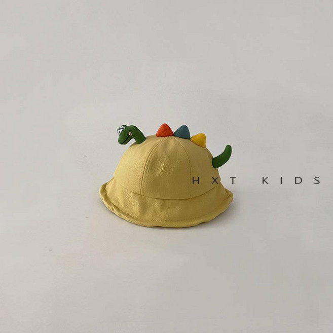 HXT KIDS 兒童漁夫帽 春秋超萌可愛恐龍造型 1-3歲男女寶寶遮陽帽 防曬遮陽