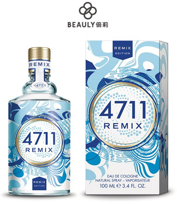 4711 Remix Sparkling Island 璀璨島嶼古龍水 100ml, 1個