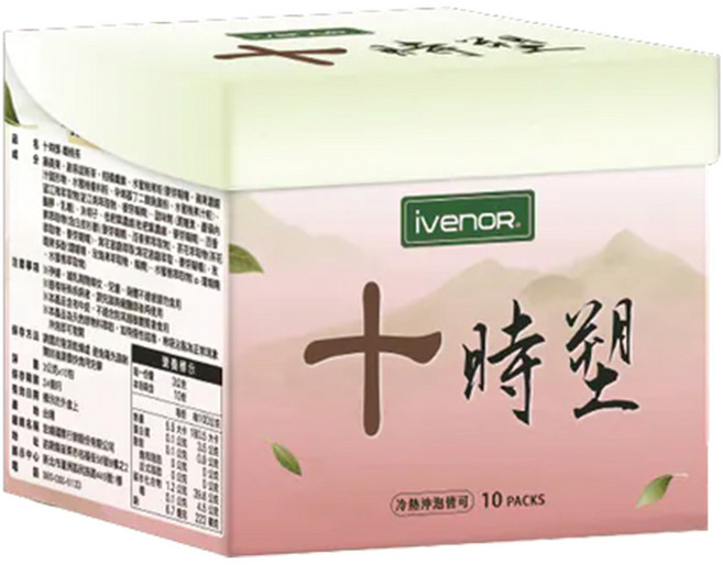 IVENOR 十時塑 孅桃茶, 3g, 1個, 10個裝