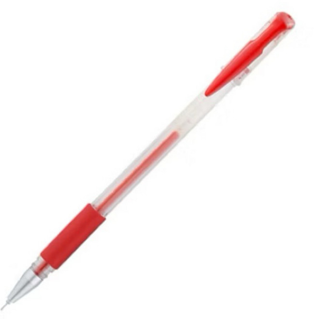 0.5mm中性筆 彈頭筆 文具 簽字筆 辦公室用品, 原子筆 紅色, 1個