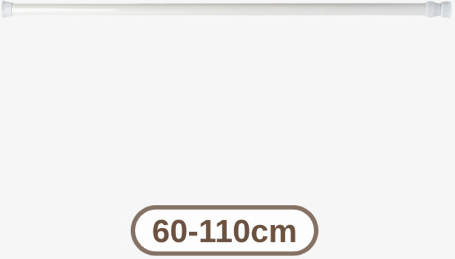 免打孔伸縮桿 免釘無痕 浴簾窗簾門簾多功能桿 60-110cm, 伸縮桿|60-110cm